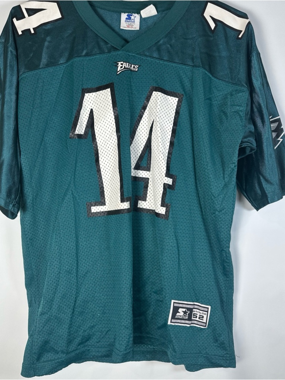 STARTER Men's Eagles Teal #14 Football Jersey Ty Datmer